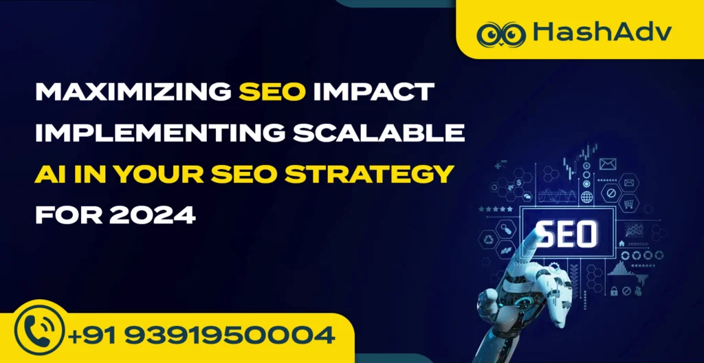 AI SEO Hyderabad: Chart showing website ranking growth with AI - A blog by Hashadv Branding