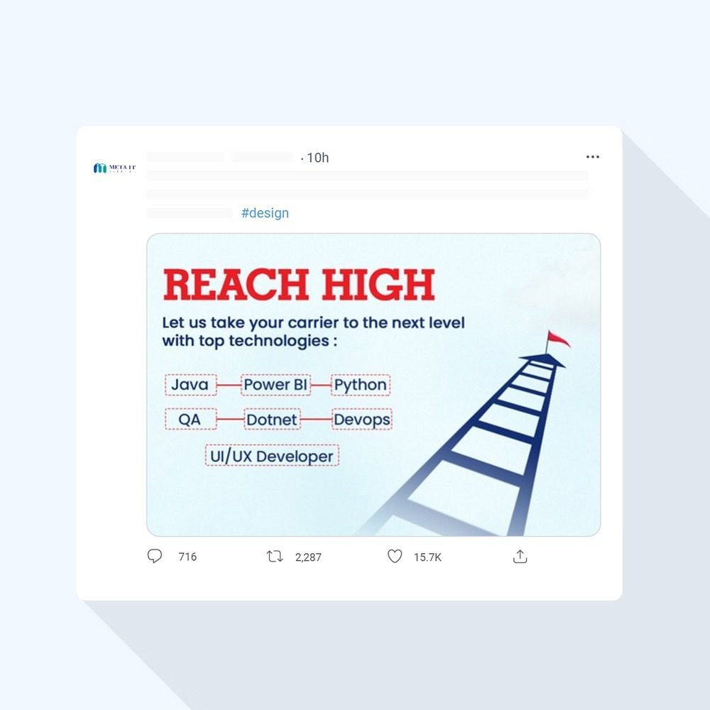 Tech career upskilling banner featuring Java, Python, Power BI, DevOps, UI/UX – ladder reaching high with HashAdv-style design in Hyderabad.